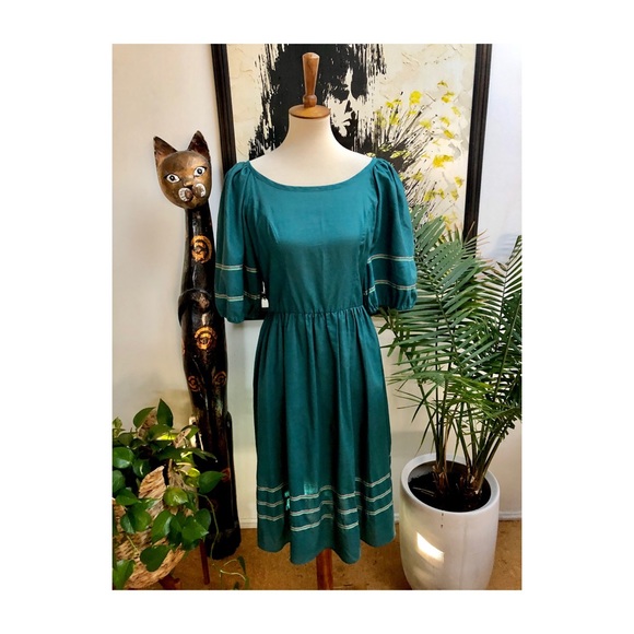 SOLD - Gorgeous vintage peasant dress - Picture 6 of 11